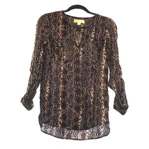 Michael Kors snake print tunic top